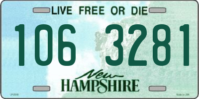 NH license plate 1063281
