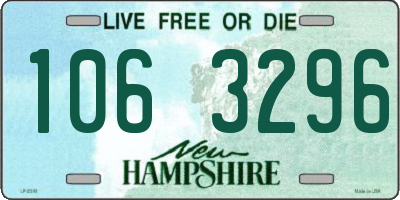 NH license plate 1063296