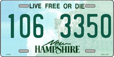 NH license plate 1063350
