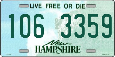 NH license plate 1063359
