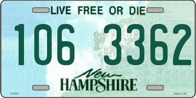NH license plate 1063362