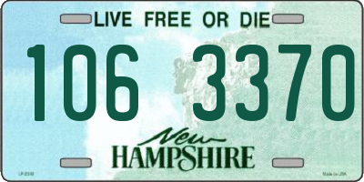 NH license plate 1063370