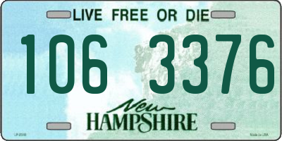 NH license plate 1063376