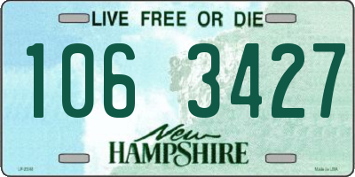 NH license plate 1063427