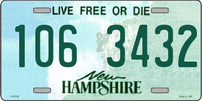 NH license plate 1063432
