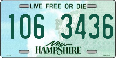 NH license plate 1063436