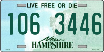 NH license plate 1063446