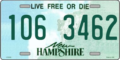 NH license plate 1063462