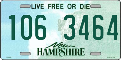 NH license plate 1063464