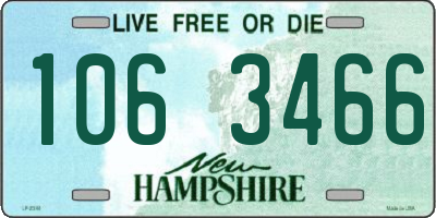 NH license plate 1063466