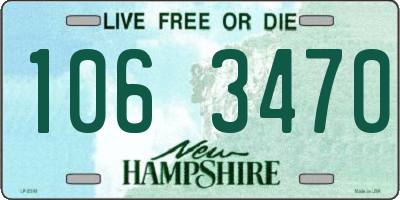 NH license plate 1063470