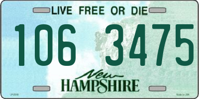 NH license plate 1063475