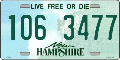 NH license plate 1063477