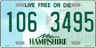 NH license plate 1063495