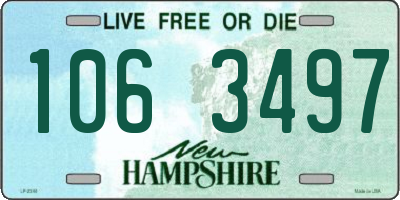 NH license plate 1063497
