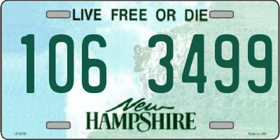 NH license plate 1063499