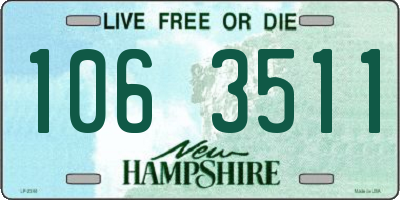 NH license plate 1063511