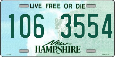 NH license plate 1063554