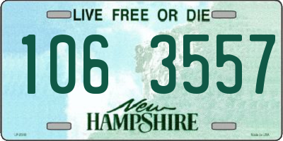 NH license plate 1063557