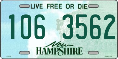 NH license plate 1063562