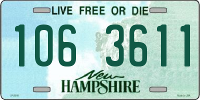 NH license plate 1063611