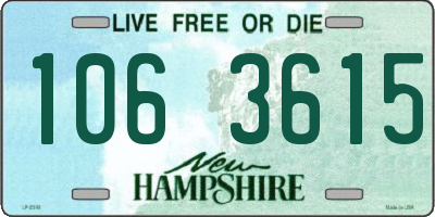 NH license plate 1063615