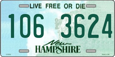NH license plate 1063624