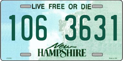 NH license plate 1063631