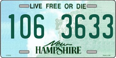NH license plate 1063633