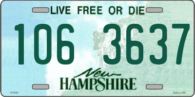 NH license plate 1063637