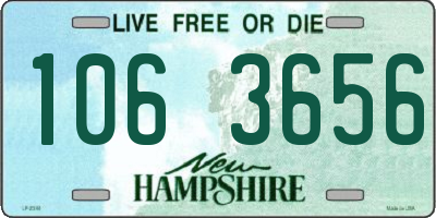 NH license plate 1063656