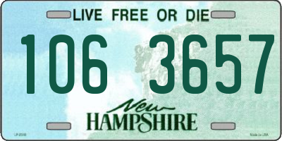 NH license plate 1063657