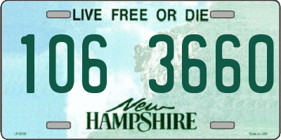 NH license plate 1063660