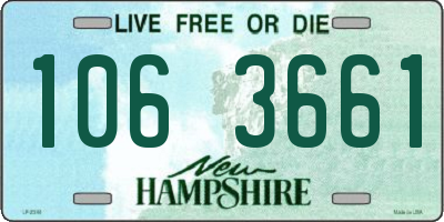 NH license plate 1063661