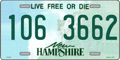 NH license plate 1063662
