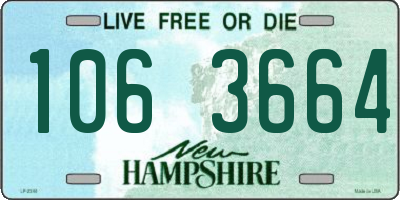 NH license plate 1063664