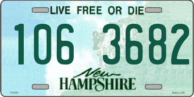 NH license plate 1063682