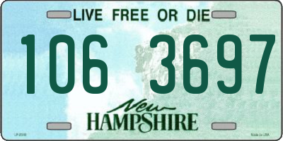 NH license plate 1063697