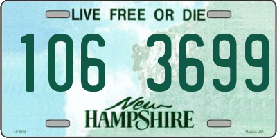 NH license plate 1063699