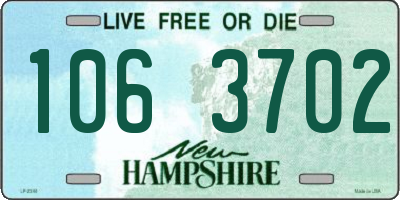NH license plate 1063702