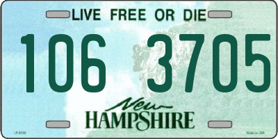 NH license plate 1063705