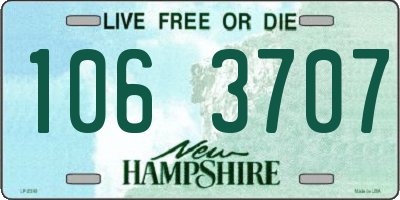 NH license plate 1063707