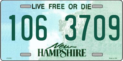 NH license plate 1063709