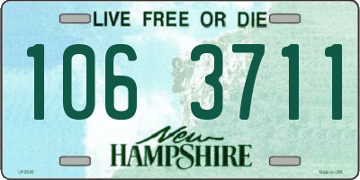 NH license plate 1063711