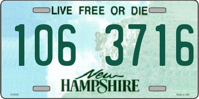 NH license plate 1063716