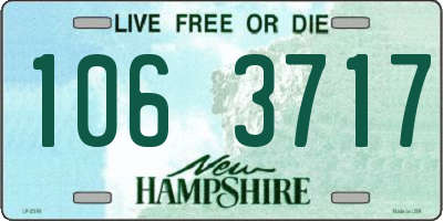 NH license plate 1063717