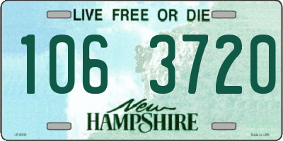 NH license plate 1063720