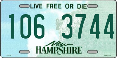NH license plate 1063744