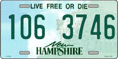NH license plate 1063746