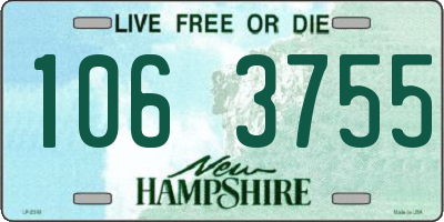 NH license plate 1063755